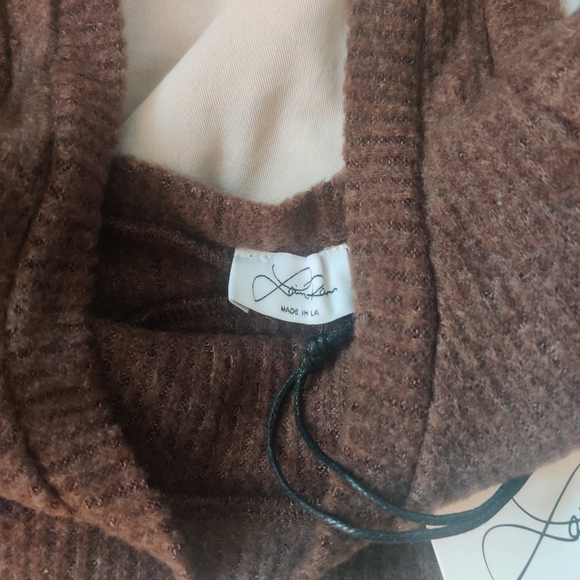 Laina Rauma Fuzzy Rib SET Sports Bra and Thong in Coffee Bean - Picture 5 of 10